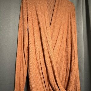 Staccato Terracotta Ribbed Sweater